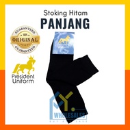 STOCKING HITAM PANJANG 70% COTTON 30% SPANDEX ( STOCKING HITAM SEKOLAH BERQUALITY ) PS004