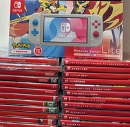 《今日快閃價》（中古二手95新） NS 任天堂 Nintendo Switch Lite console Pokemon 精靈寶可夢 口袋妖怪 神奇寶貝 劍 + 盾 / Pocket Monsters