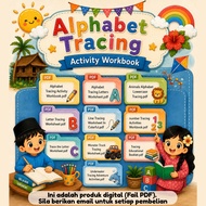 (11 PDF) Alphabet tracing activity worksheet - Lembaran kerja menekap huruf abjad