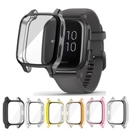 Protection Case For Garmin Venu SQ Smart Watch Plating TPU Soft Full Screen Protector Shell For Garmin Venu Sq