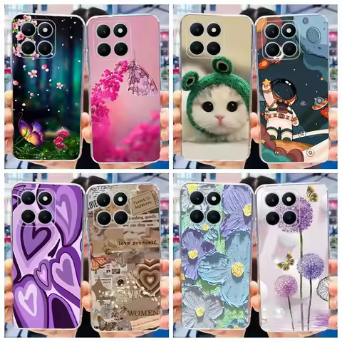 For Honor X6a Case WDY-LX1 Stylish Painted Cover Soft Silicone Phone Case For Honor X6a X 6a HonorX6