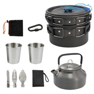ชุดเครื่องครัว 11PCS Camping Mess Kit แบบไม่ติดยา