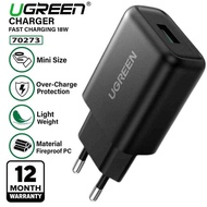 Ugreen 70273 USB Fast Charger 18w - mobile phone charger head *