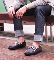 MIT 【真皮豆豆鞋-男款黑】平底鞋 懶人鞋 駕車鞋 樂福鞋 軟底鞋