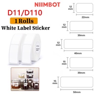 NIIMBOT D11/D110/D101 White/Color/Transparent Label Paper Barcode Price Size Name Labels Waterproof 