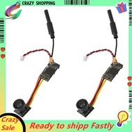 2PCS LST-S4 FPV Camera 5.8G 25MW AIO Transmitter with OSD 40CH 800TVL Micro RC Camera for Racing Dro