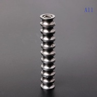 All 10Pcs Set U624ZZ 4x13x7mm U Groove  Bearing Guide Pulley For Rail Track