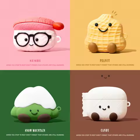 Smile Candy For AirPods 4 Earphone Case For AirPods 2 3 Pro Cartoon Headphone Cover Protect Wireless