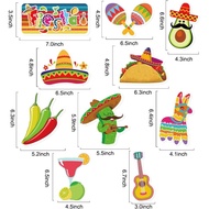30PCS Mexican Fiesta Party Hanging Swirl Decorations, Fiesta Cinco De Mayo Party Supplies, Taco Twos