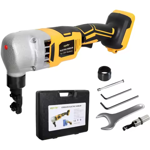Cordless Electric Nibbler Compatible with Dewalt 18V 20V Battery Cutting Tool for Cutting Stainless 