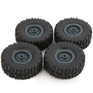 【 JJM MALL】-4Pcs Rim Tire Tyre for RC 1/16 Climbing Crawler Car B-1/B-24/C-14/C-24/B-16 Truck Model Spare Parts Accessories