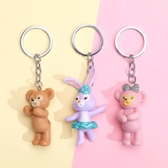 Duffy Bear ,,, rose, Delu Ballet Rabbit Keychain