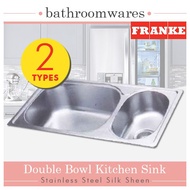 FRANKE • Double Bowl Kitchen Sink • 2 Types •