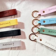 韓版PU皮革鑰匙圈 | God is Love 基督教禮品 幸福小組 福音禮品