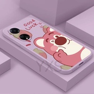New design Case VIVO V9 Y85 V11 V11i V11 Pro V17 Pro V7 V5 Plus X9 V15 V15 Pro Case Silicone Strawberry Bear Phone Case