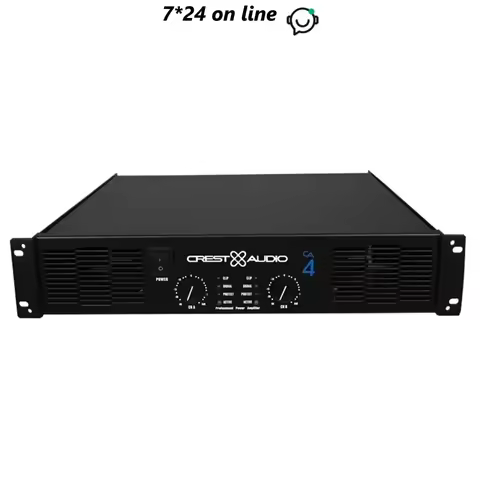 CA4 Professional Power Amplifier Pure Power Amp 2 Channels (2U) KTV/Stage/Home Entertainment KTV 8Oh