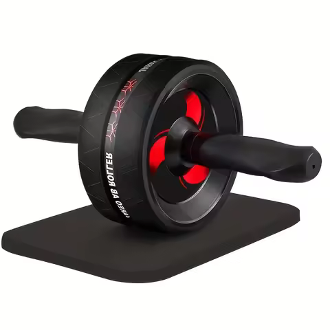Abdominal Wheel, Abdominal Muscle Wheel, Tummy Tuck Fitness Equipment, Strength Training Set, Silent