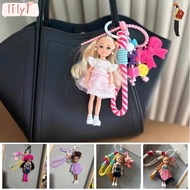 LILY Doll Pendant, Hanging Ornament DIY Change Clothes Keychain,  Cute Car Key Ring for Barbie Doll