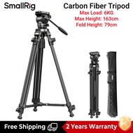 SmallRig ขาตั้งกล้องคาร์บอนไฟเบอร์ ขาตั้งกล้องวิดีโอแบบน้ำหนักเบาพร้อมหัว Manfrotto Fluid (รับน้ำหนั