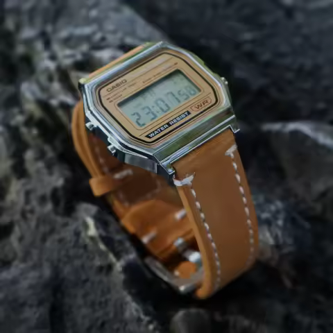 For Casio AE-1200/1300 AE1200 F91w A159 F105 A158 a168 a169 f91w SGW-300 Vintage Watch Full Grain Le