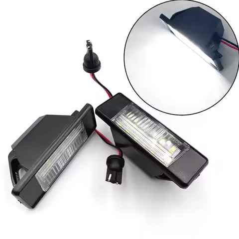 Car LED License Plate Light Error Free Lamp for Nissan X-Trail T30 T31 Qashqai J10 J11 Primera Pathf