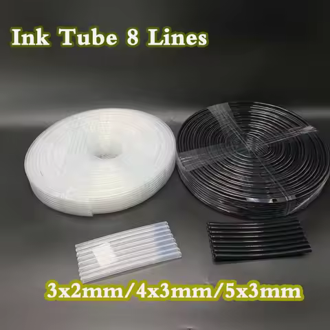 6 Meter 3*2mm 4*3 Ways Inkjet printer ink tube 8 lines ways UV/eos solvent printer ink hose For Epso
