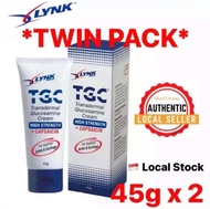 *TWIN PACK* TGC Transdermal Glucosamine Cream High Strength with Capsaicin - 45g x 2 packs