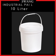 industrial pail 10Liter/new tong/tong baru with cover/tebal/tahan/baru