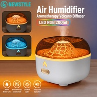 NEWSTYLE Air Humidifier Aromatherapy Aesthetic Volcano Diffuser 200ml - YMJ-H8