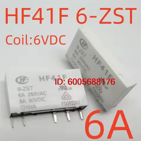 10PCS New HF41F 48-ZST ； HF41F 6-ZST ； 41F-1Z-A2-1 6-24VDC Relay base