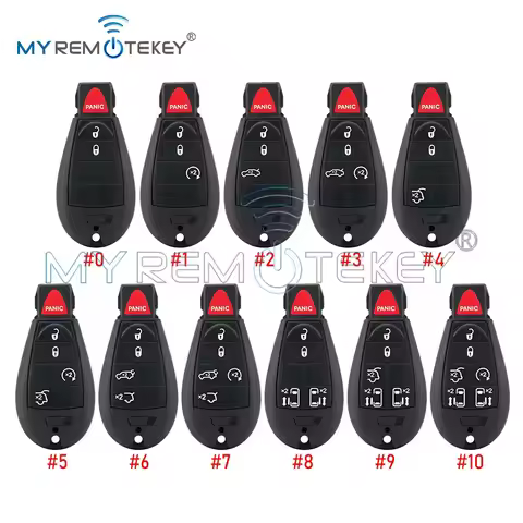 REMTEKEY Fobik Case Remote Car Key Shell for Chrysler 300 Town Country Jeep Dodge Durango IC 2701A-C