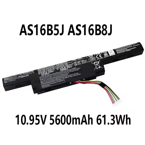 AS16B5J AS16B8J 10.95V 5600mAh 61.3Wh battery for Acer Aspire F15 F5-573G E15 E5-575G 3ICR19/66-2