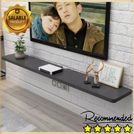 [Ready Stock]Tv Cabinet Console Tv Cabinet Wall Mount Side Table Tv Cabinet Woode Rack Shelf Living Room TV Set-top Box Wall Hanging Decorative Wall Partition