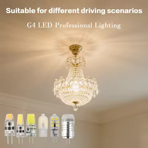 2-20pcs LED MINI G4 AC DC 12V 24V Low Power 1.2W 1.4W 1.5W 2W 3W Efficiency Strobe Free for Crystal 