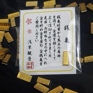 Fortune Greeting Card Gold Bar Thick Bullion Fengshui Luck Gold Bar 9999 Feng Shui