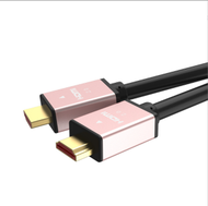 全城熱賣 - hdmi2.0版4K電腦顯示器高清線 電視分屏線視頻連接線（十極-黑粉色-5米）