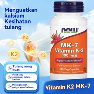 NOW Foods MK-7 Vitamin K-2 100mcg 120 Veg Capsules-AMS