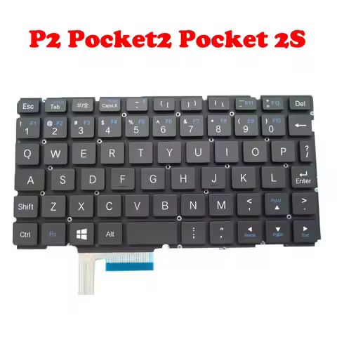 VER1/VER2 Laptop Mini UMPC Keyboard For GPD P2 POCKET 2 V1730KPCS1 V1730KPCS1-US-00R000 / V1730KPAS1
