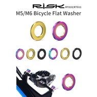 Risk Ring Titanium Spacer M5/M6 SL Flat Washer Gasket - Bicycle Bolt Spacer Ring