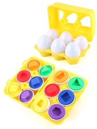 6 件/套學習教育玩具形狀匹配智慧雞蛋玩具遊戲送禮（部分零件可能是隨機的）