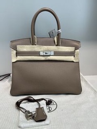 Hermes Birkin 30大象灰U stamp