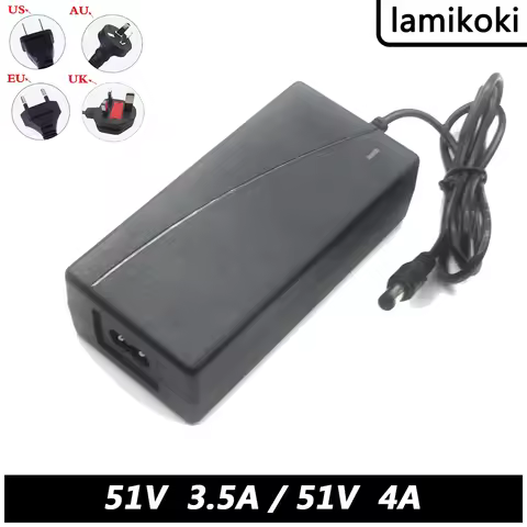51V 3.5A 4A AC To DC Adapter Charger Hikvision Tenda POE Switch Power Supply With AC Cable