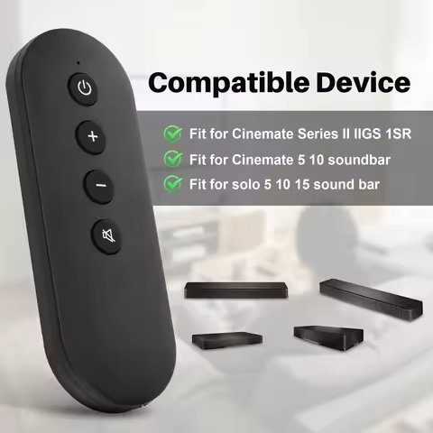 Replacement Remote Control for Bose Solo Cinemate Series II IIGS 1SR 10 15 Solo 5 10 15 TV Sound Bar