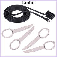 LANHU AUX Input Adapter, 3.5mm Female Plug and Play CD Audio Cable, Stable Extension Cord Removal To