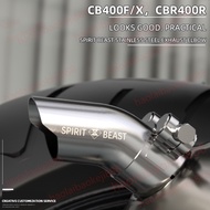 Spirit beast exhaust bend modified motorcycle smoke pipe mouth decorative protective tube for HONDA CB400X、CB400F、CBR400R