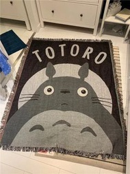 （需預訂）龍貓流蘇大毛氈 125*150cm Totoros Cat Spirated Away Anime Throw Blanket Tapestry Bedspread Outdoor Camp