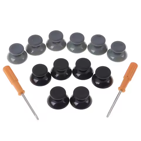 Hot Sale 7pcs Black Gray 3d Analog Stick for Xbox 360 Controller Thumbsticks Caps for X box 360 Game