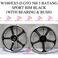 5 BATANG SPORT RIM 588 SIAP BEARING & BUSH LC135 W100 RXZ EX5 KRISS