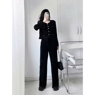 Velvet Set + multicolored culottes A1111
