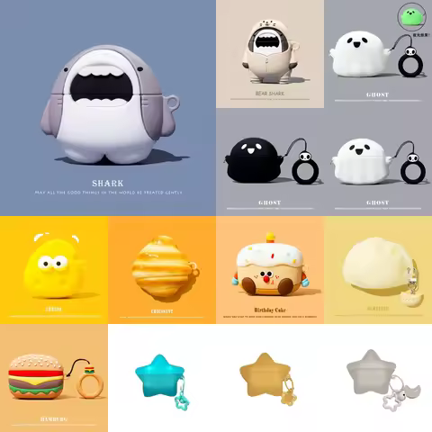 Kawaii 3D Stereo Silicone Case For Huawei FreeClip 2S FreeClip2S Wireless Earbuds Cover Luminous Pro